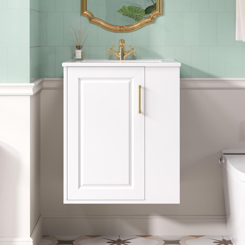 Modern Bathroom Vanity with Side Storage