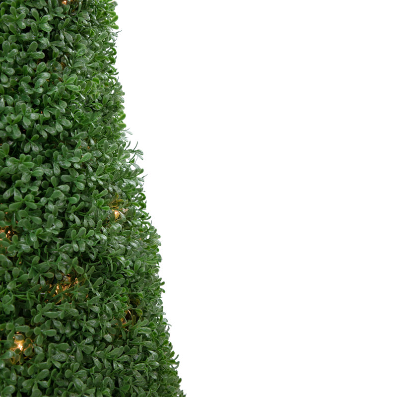 Arbre topiaire en cône artificiel 4 pi avec lumières rondes claires