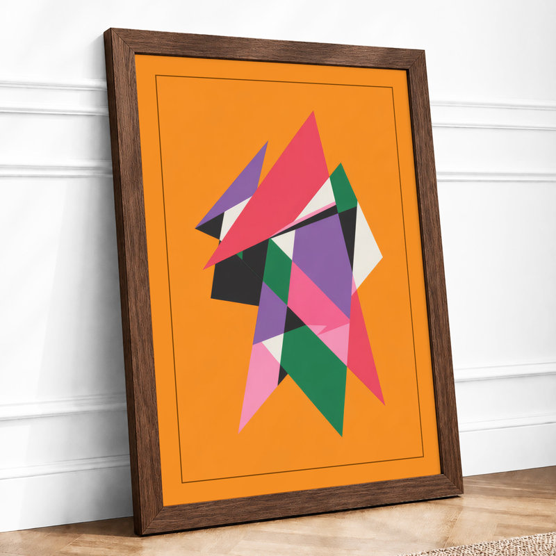 Fragmented Motion Geometric - Print, Walnut, A1 - 84.1 x 59.4 cm