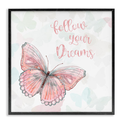 «Follow Your Dreams», art de la giclée rose par Carol Robinson