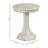 CIVETTE ROUND END TABLE - CREME