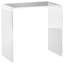 Table basse rectangulaire avec plateau et tablette en bois manufacturé, parfaite pour la vie moderne et le rangement