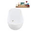 Baignoire autoportante 61 "avec drain 61" Streamline-101310193