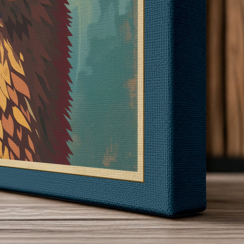 Print, 24x16 - 61.0 x 40.6 cm, Teal Border