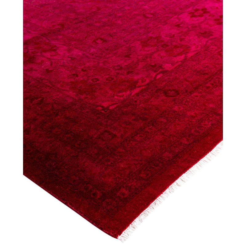 Overdyed One-of-a-Kind 10' 4" x 14' 2" Hand Knotted Area Rug