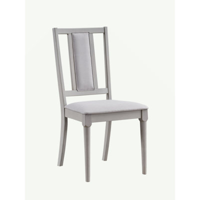 Ensemble de 2 chaises d'appoint Marta en lin et finition naturelle beige
