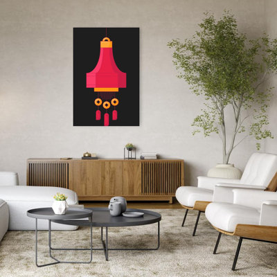 Lucky Chinese Lantern Traditional Wall Art Print by Marika Barsrsind - Print