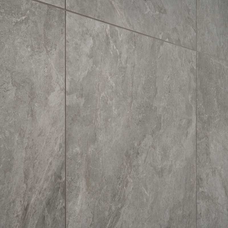 Nova 35.43 In. X 35.43 In. Matte Porcelain Floor And Wall Tile (17.43 Sq. Ft. / Case), Fossil Gray