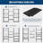4 Tiers Bookshelf Classical Modern Book Shelf with 11 Open Display Shelves Tall Display Shelves for Living Room Bedroom and Home Office Black