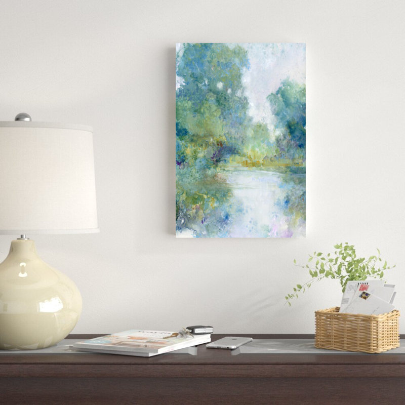 " Tranquil Stream I " by Timothy O' Toole Painting Print, 18" H x 12" W