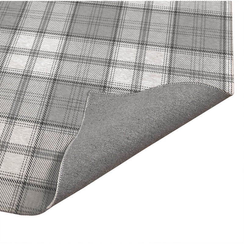 Bully Plaid Non-Slip Outdoor Rug, Rectangle 5' x 7'