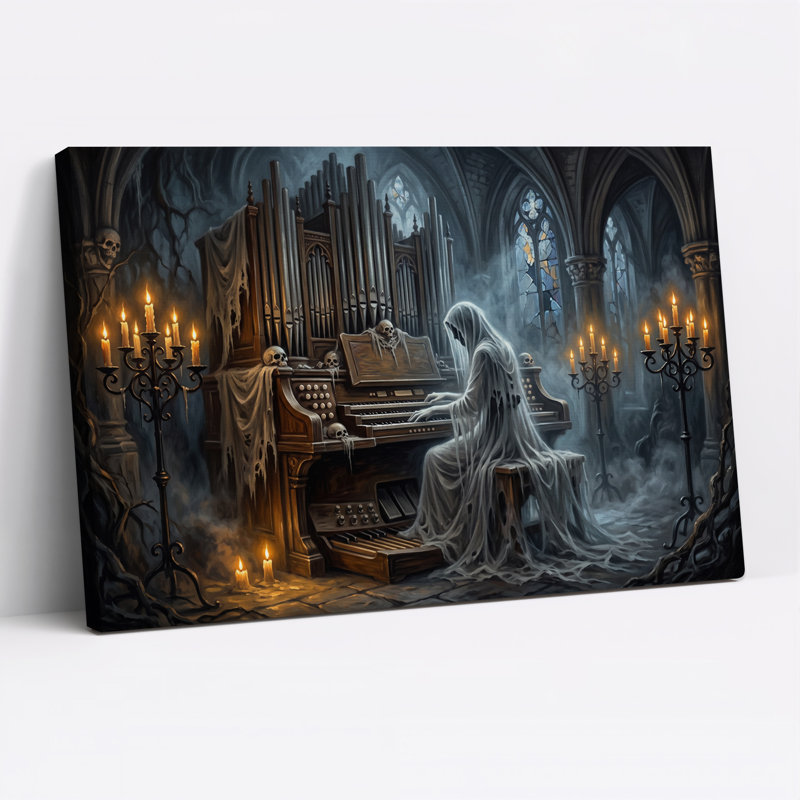 Art mural sur toile Halloween, H 20 po x l 30 po