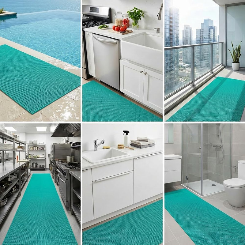 Tapis de sol antidérapant Lita, 4 pi x 35 pi