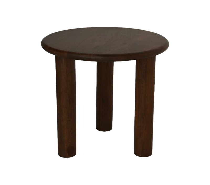 Blina Solid Wood End Table, Brown