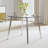 Modern Minimalist Style Circular Transparent Tempered Glass Table (Table Only)