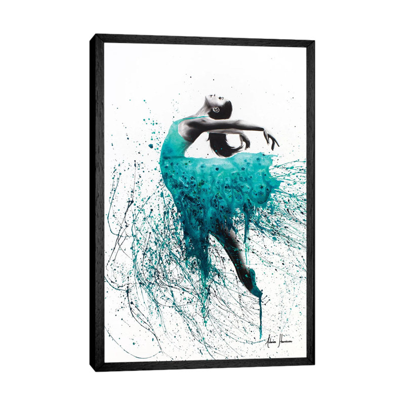 Kingfisher Woman by Ashvin Harrison - Print on Canvas, 66.04 cm H x 45.72 cm W, Black Framed