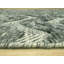 5x8 Green Hand-Knotted Wool Chevron Pile Texture Geometric Modern Contemporary Carpet Rug