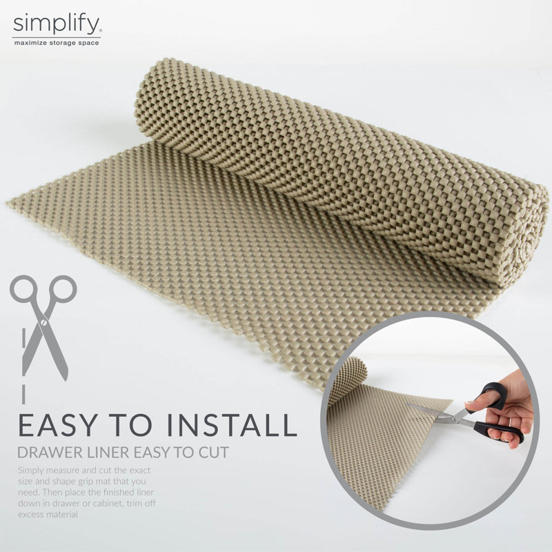 Doublure de rouleau robuste 5 pi Abilyn, Taupe