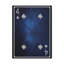 «Four Of Spades Space», carte de jeu sur toile, art mural