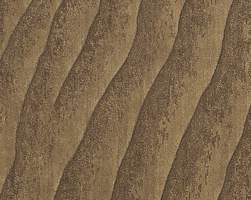 Dunes Wool Abstract Area Rug in Beige/Brown, Rectangle 12' x 16'
