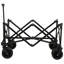 Chariot utilitaire pliant robuste avec capacité de 300 lb, tissu 600D imperméable, conception pliable compacte pour le camping, la plage, le jardin et le pique-nique.
