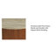 Table basse à plateau en marbre Elena avec base cannelée en bois massif-2022852521