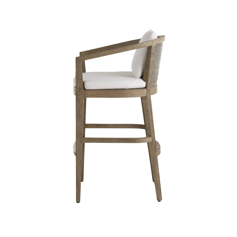 Sobek Textured Back Outdoor Stool, 30.5"