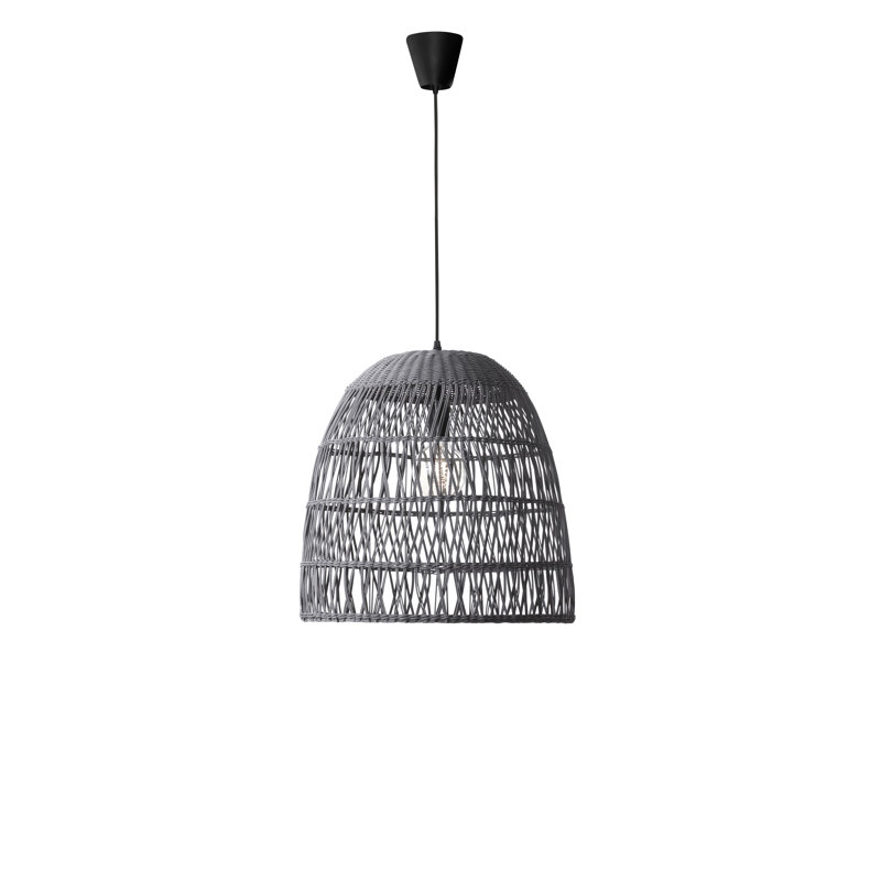 Destin 1 - Light Grey Dome Pendant