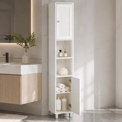 Freestanding Tower Cabinet,Tall Bathroom Storage Cabinet,Foyer Storage Cabinet