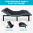 Amil Zero Gravity Pain Relieving Massaging Adjustable Bed with Wireless Remote, Bluetooth and App-847681835