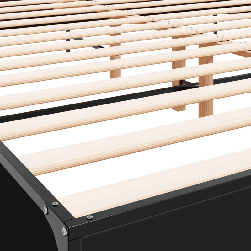 Adamek Bed, Black, Super King (6')