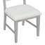 Ensemble de salle à manger rétro 5 pièces avec table ronde à motif de grain de bois et 4 chaises rembourrées-2064664670
