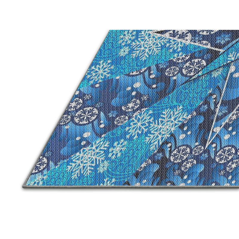 Tapis bleu / violet Riva, Rectangle 2 pi x 5 pi