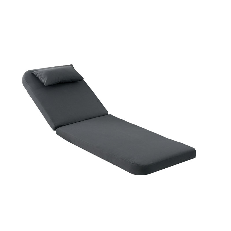 Special Size, Outdoor Double Chaise Left-Side Cushion Cover, Black