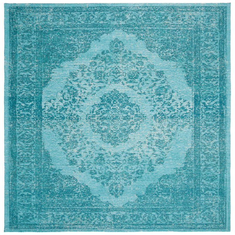 Tapis oriental en coton Speer, Carré 6 pi