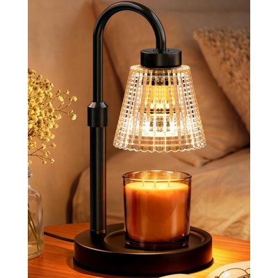 Candle Warmer Lamp with Timer and Dimmer Birthday Gifts for Women，Adjustable Height, 2 Bulbs, 2/4/8H Timer, 4 Brightness Levels, Electric Candle Warmer for Jar Candles, Modern Home Decor