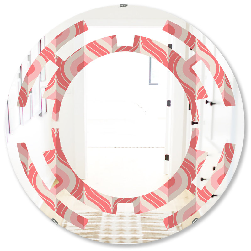 Miroir mural moderne sans cadre, 31,5 po x 31,5 po, Drop Design I