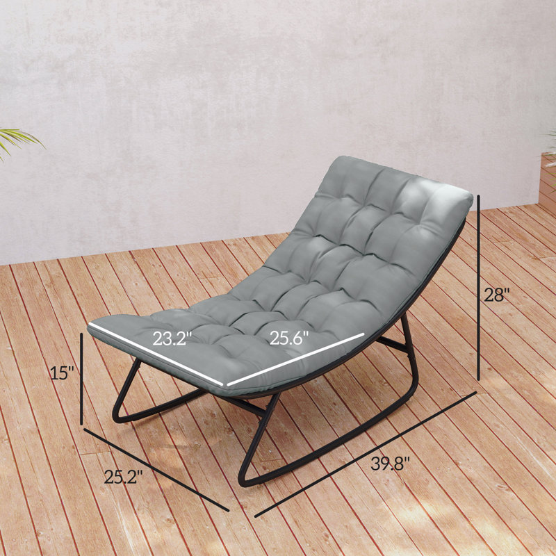 Porch Chairs,2 Pieces Outdoor Rocking Chairs