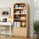 Grande vitrine de rangement arquée 70,86 po