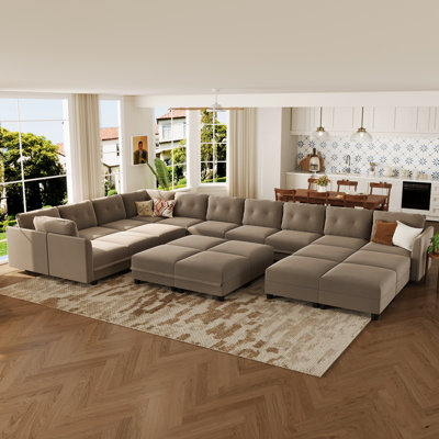 Zendajas Upholstered U-Shaped Sectional Reversible