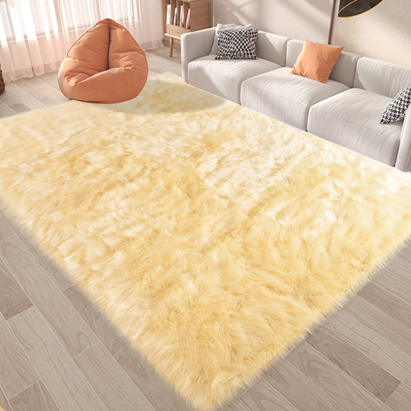 Sheepskin Indoor Rug, Rectangle 5' x 8'