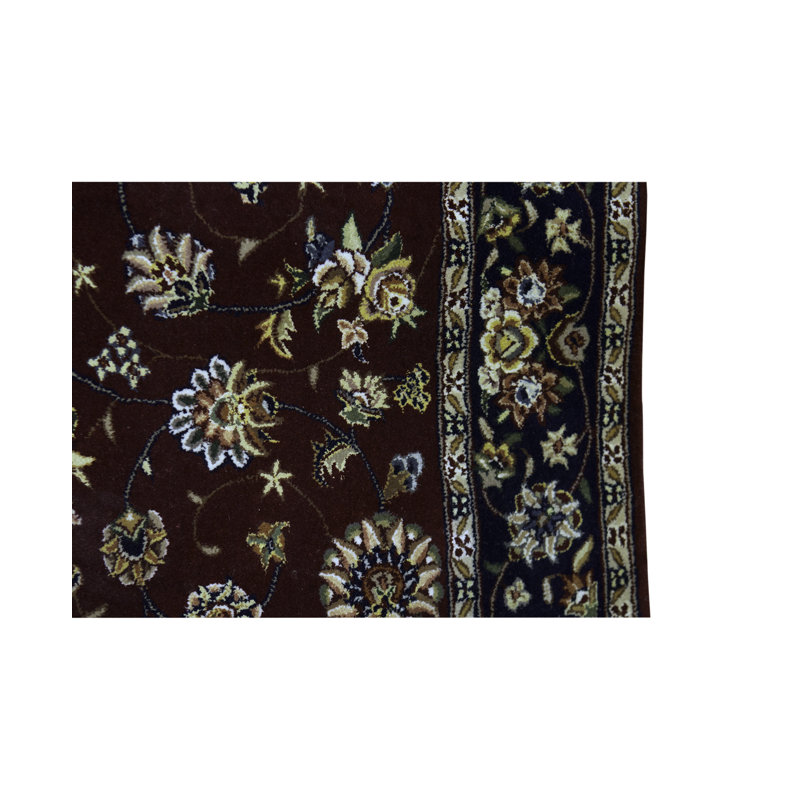 Moroccan Hand-Knotted Wool Navy/Red/White Area Rug