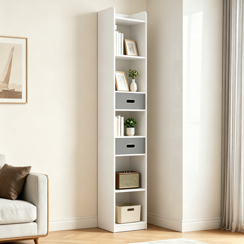 180cm H x 30cm W Standard Bookcase, White