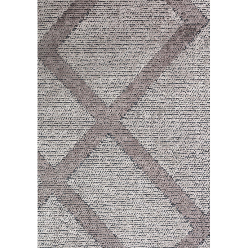 Rapture Geometric Shapes Area Rug in Gray, Rectangle 7'10" x 9'10"