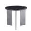 Table basse ronde en bois de chêne noir et pieds en métal noir-1486532153