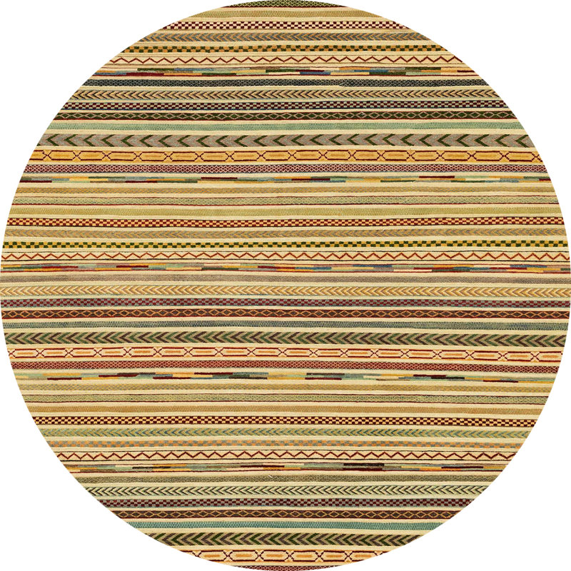 Tapis abstrait moderne 2204, Rond 7 pi
