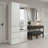 Marsden Modular Wood Closet System With Mirror In White