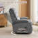 Swivel Rocker Recliner Chair in Velvet, Compact Modern Design Recliners for Small Spaces with Plush Comfort