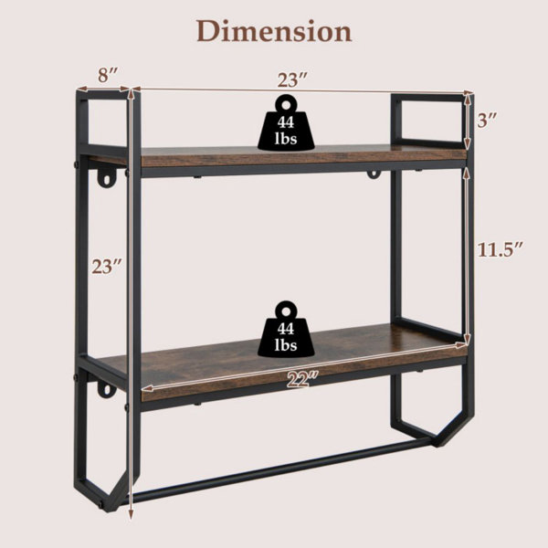 Hanging Shower Shelf 17 Stories Size: 6.5 H