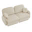 Canapé en chenille avec coussin de dossier matelassé Chenille Cloud-1913490850-1913490861